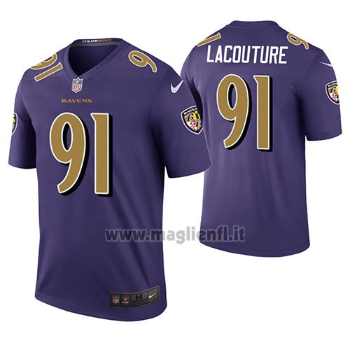 Maglia NFL Legend Baltimore Ravens Christian Lacouture Viola Color Rush
